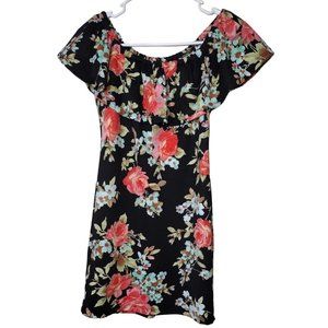 Crystal Sky Top Medium Sleeveless Off Shoulder Tunic Floral